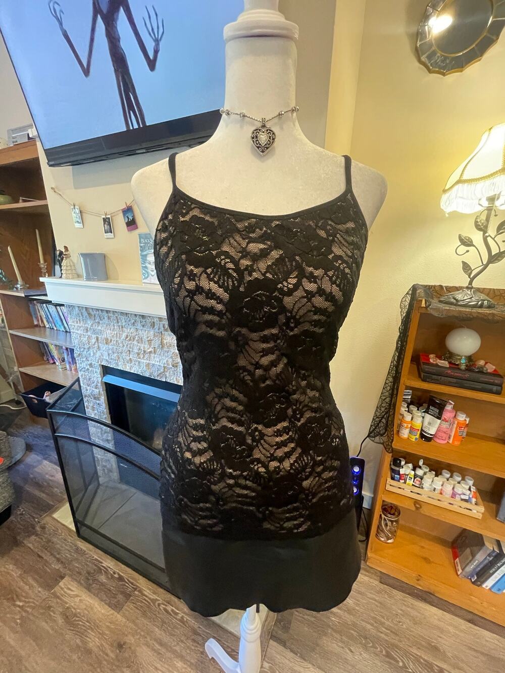 black lace express cami top